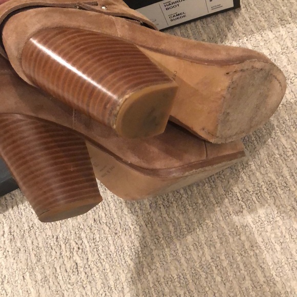 Rag & Bone Harrow Suede Ankle Boots in Camel Suede - Picture 7 of 8